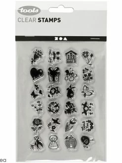 Creativ Company Set De Tampons Transparents - Petites Salutations - 24 Pcs