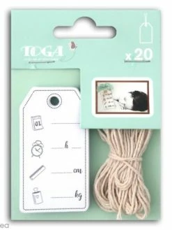 Draeger By Toga Set étiquettes Toga - Naissance - 20 Pcs