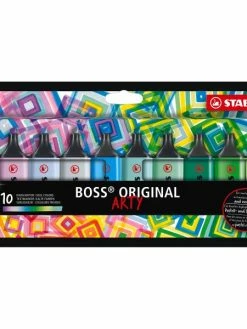Stabilo Boss Original Arty - Coffret Surligneurs - Couleurs Froides - 10 Pcs