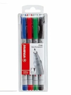 STABILO - Feutres Pour Films OHPen Universal - F - Etui De 4