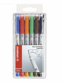 STABILO - Feutres Pour Films OHPen Universal - SF - Etui De 6
