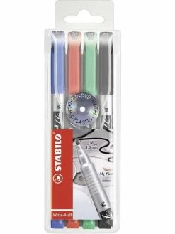 STABILO - Marqueur Permanent Write-4-all - M - Etui De 4