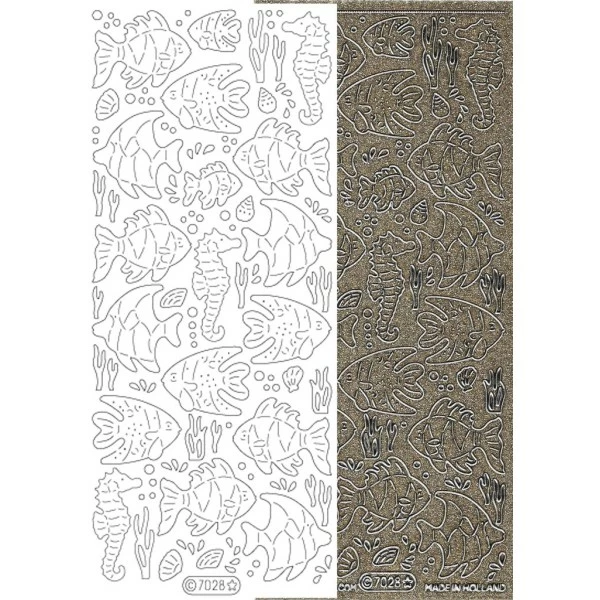 Starform Glitter Stickers N° 7028 Poissons Doré Auto-collants Peel Offs Carterie 1 Starform Glitter Stickers N° 7028 Poissons Doré Auto-collants Peel Offs Carterie