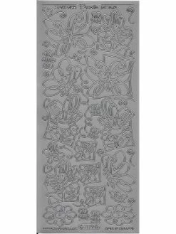 Starform Outline Stickers N° 1179 Doodle Papillons Auto-collants Peel Offs Scrapbooking Carterie