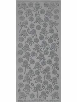 Starform Outline Stickers N° 1257 Petites Roses Fleurs Auto-collants Peel Offs Scrapbooking Carterie