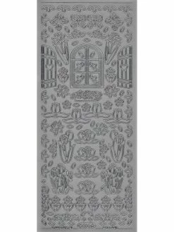 Starform Outline Stickers N° 886 Jardin Fleurs Auto-collants Peel Offs Scrapbooking Carterie