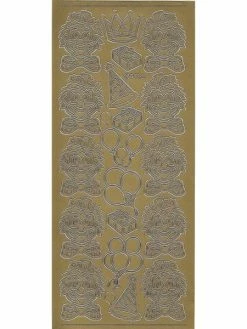Starform Outline Stickers N° 901 Fête Clown Auto-collants Peel Offs Scrapbooking Carterie