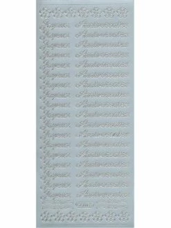 Starform Text Stickers 501 Joyeux Anniversaire Auto-collants Peel Offs Scrapbooking Carterie