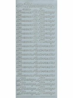 Starform Text Stickers 502 Heureux Mariage Auto-collants Peel Offs Scrapbooking Carterie