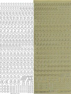 Starform Text Stickers N° 815 Chiffres Auto-collants Peel Offs Scrapbooking Carterie