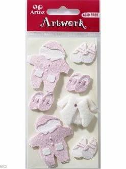Artoz Sticker 3D - Layette Fille X 7