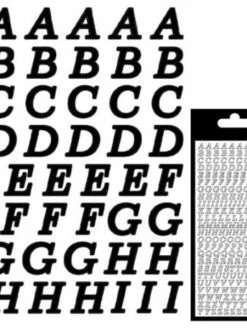 Le Suh Sticker Alphabet Italique - Noir