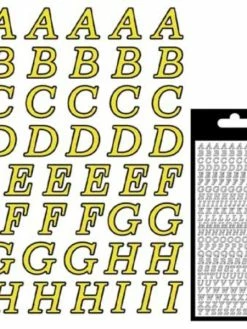 Le Suh Sticker Alphabet Majuscule Italique Or