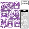 Geca Diffusion Sticker - Hiboux - Violet Effet Miroir