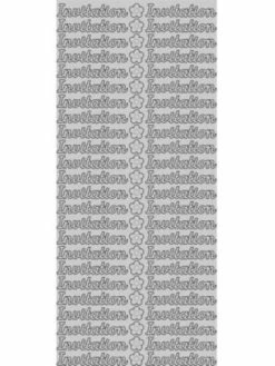 Geca Diffusion Sticker Invitation - Argent Mat