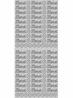 Geca Diffusion Sticker Merci Argent