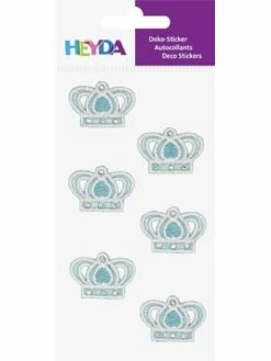 Heyda Sticker Textile "Couronne Bleu"