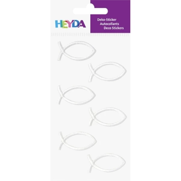 Heyda Sticker Textile "Poisson Blanc" 1 Heyda Sticker Textile "Poisson Blanc"