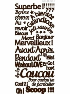 Le Suh Sticker - Thème Expressions - Marron