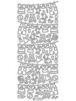 Le Suh Stickers - 0128 - Layette - Argent