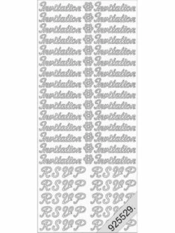 Le Suh Stickers - 0323 - Invitation - Argent