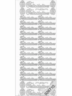 Le Suh Stickers - 0500 - Felicitations - Argent