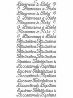 Le Suh Stickers - 0505 - Bienvenue à Bébé -or