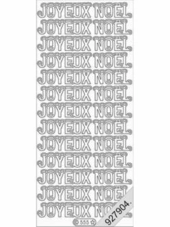Le Suh Stickers - 0555 - Joyeux Noel - Argent