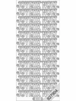 Le Suh Stickers - 0555 - Joyeux Noel - Glitter Or