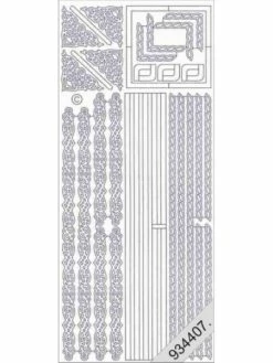 Le Suh Stickers - 0806 - Bordure Coin - Argent