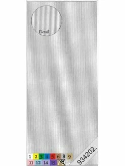 Le Suh Stickers - 1082 - Bordure - Argent