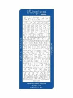 Le Suh Stickers - 1251- Grandes Lettres - Argent