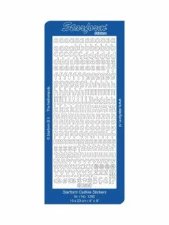 Le Suh Stickers - 1285 - Alphabet - Argent