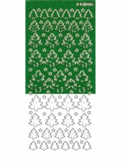Le Suh Stickers - 17580 - Pailleté - Sapin Vert