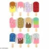 Graine Créative Stickers 3D Batonnet De Glace - 12 Autocollants