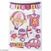 Rayher Stickers 3D Bébé Fille - 10 Autocollants