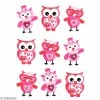 Graine Créative Stickers 3D Chouette - 9 Autocollants