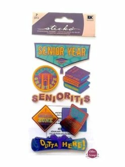 Stickers 3D Ecole Lycée Classe De Terminale 18 X 10 Cm Sticko