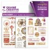 Graine Créative Stickers 3D Effet Métallisé - Pour Toutes Les Occasions - 80 Pcs