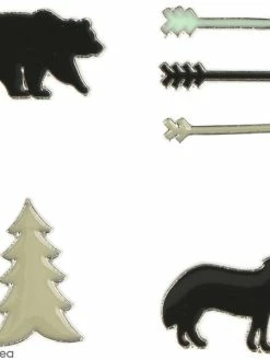 Stickers 3D En émail Artemio - Woodland - 4 Pcs
