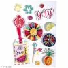 Rayher Stickers 3D En Papier - Summer Party - 13 Autocollants