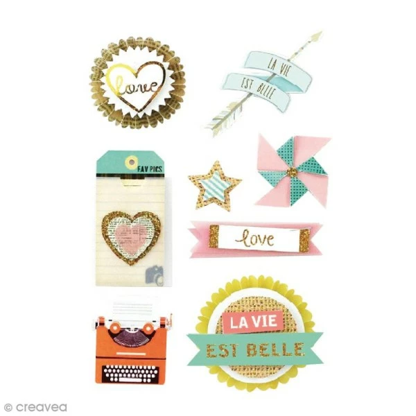 Graine Créative Stickers 3D - Fun - 50 Mm - 8 Pcs 1 Graine Créative Stickers 3D - Fun - 50 Mm - 8 Pcs