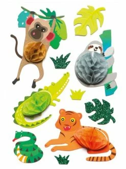 Graine Créative Stickers 3D - Jungle - 10 Pcs