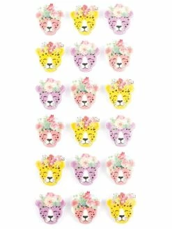 Graine Créative Stickers 3D - Léopard - 18 Pcs