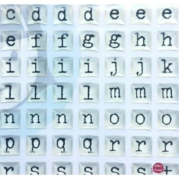 LIL'DAVIS Stickers 3D Li'l Davis Lettres Alphabet Epoxy 14,5 X 13 Cm 2 LIL'DAVIS Stickers 3D Li'l Davis Lettres Alphabet Epoxy 14,5 X 13 Cm – Image 2