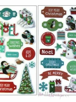 Helz Cuppleditch Stickers 3D Papier - Wonderland - NOEL