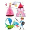 Graine Créative Stickers 3D - Princesse Et Chevalier - 8 Pcs