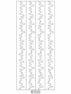 Le Suh Stickers - 7064 - Neige - Glitter Transparent Argent