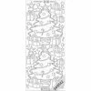 Le Suh Stickers - 7066 - Glitter - Sapin De Noël - Argent
