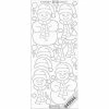 Le Suh Stickers - 7069 - Bonhomme Neige - Glitter Argent